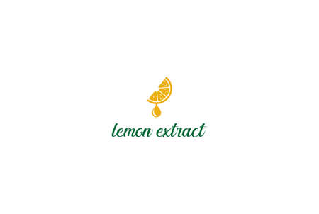 Fresh Fruit Orange Lemon Lime Cut Slice Extract Logo Design Vectorのイラスト素材