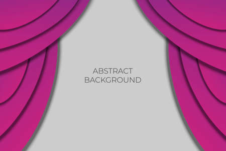 Abstract Paper with Red Pink Curtain Background. Vector Illustrationのイラスト素材