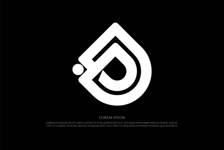 Initial Letter J D JJ DD DP PD Logo Design Vectorのイラスト素材