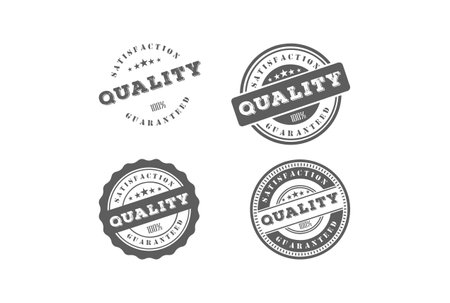 Retro Vintage Premium Quality Stamp Label Seal Sticker Logo Design Vectorのイラスト素材