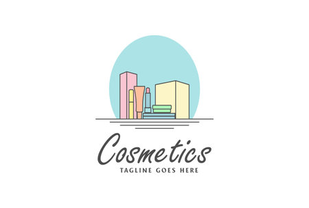Colorful Beauty Woman Girl Cosmetic Care Logo Design Vectorのイラスト素材