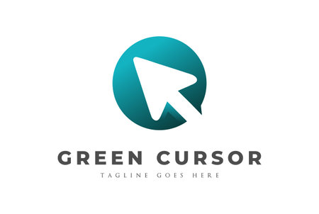 Circle Circular Round Arrow Pointer Cursor Click Logo Design Vectorのイラスト素材