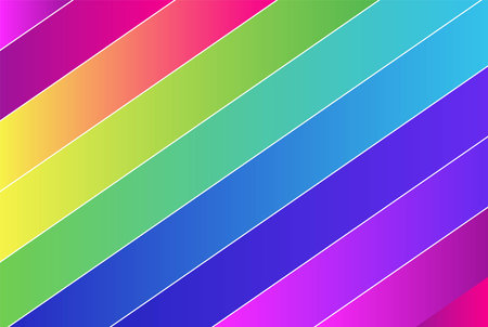 Colorful Rainbow Line Gradation Gradient 3D Background Design Vectorのイラスト素材