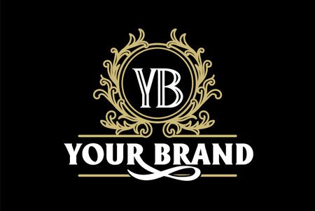 Circular Ornament Border Frame Vintage Royal Badge Emblem Stamp Label Logo Design Vectorのイラスト素材