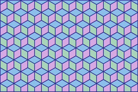 Sacred Diamond Geometry Grid Graphic Deco Hexagon Line Pattern Vectorのイラスト素材