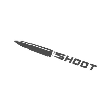 Flying Fast Speed Guns Bullet Shoot Vector Illustration Design