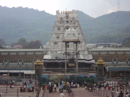 Venkateswara Temple is situated in hill of Tirumala at Turupati Andhra Pradesh India. This temple is dedicated to Hindu god venkateswara a form of hindu god vishnu.のeditorial素材