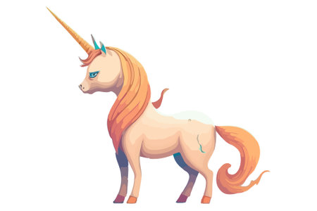 Caticorn vector illustrationのイラスト素材