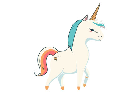 Caticorn vector illustrationのイラスト素材