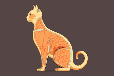 Cat Anatomy vector illustrationのイラスト素材
