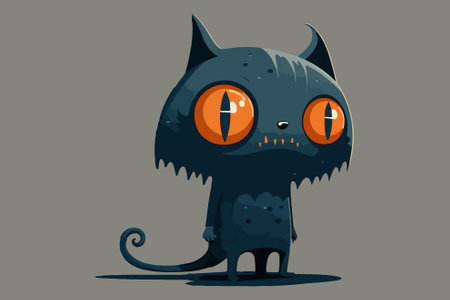 Cat monster vector illustrationのイラスト素材