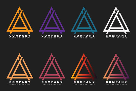 Letter A Logo vector design templateのイラスト素材