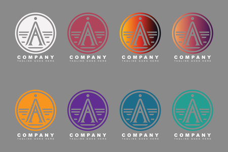 Letter A Logo vector design templateのイラスト素材