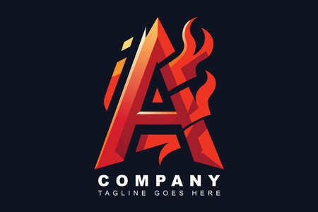 Letter A Logo vector design templateのイラスト素材