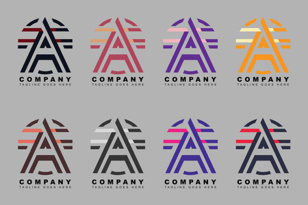 Letter A Logo vector design templateのイラスト素材