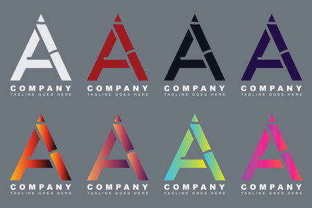 A letter logo with a minimalistic and clean look, using a simple and sleek fontのイラスト素材
