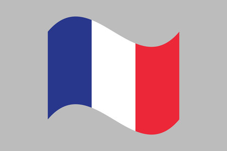France flag, The flag of France, Flag of France national country symbol illustration Vector, Rectangle French flag illustration, Flat vector illustrationのイラスト素材