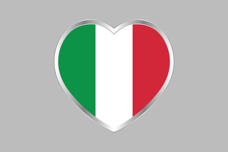 Italy flag sign, National Italy flag, Italian flag, Vector Illustrationのイラスト素材