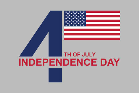 Happy Fourth july holiday in USA, Independence Day of the United States, fourth of july independence day, 4th of July, Independence day, United States flag, USA flag, national holiのイラスト素材