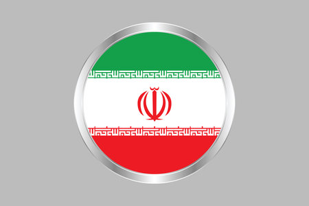 Iran flag sign, Iran flag vector graphic, Iran country flag is a symbol of freedom, National Iran flag, vector illustrationのイラスト素材