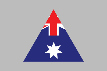 Australia flag sign, Australia flag vector graphic, Australia country flag is a symbol of freedom, National Australia flag, vector illustrationのイラスト素材