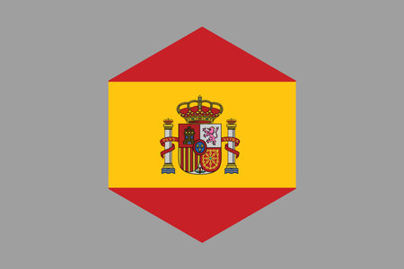 Spain flag sign, Spain flag vector graphic, Spain country flag is a symbol of freedom, National Spain flag, vector illustrationのイラスト素材