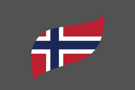 Norway flag, The flag of Norway, Flag of Norway national country symbol illustration Vector, Rectangle Norway flag illustration, Flat vector illustrationのイラスト素材