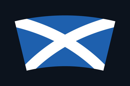 Scotland flag, The flag of Scotland, Flag of Scotland national country symbol illustration Vector, Rectangle Scotland flag illustration, Flat vector illustrationのイラスト素材