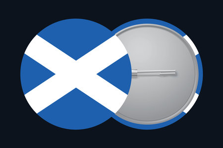 Scotland flag sign, Scotland flag vector graphic, Scotland country flag is a symbol of freedom, National Scotland flag, vector illustrationのイラスト素材