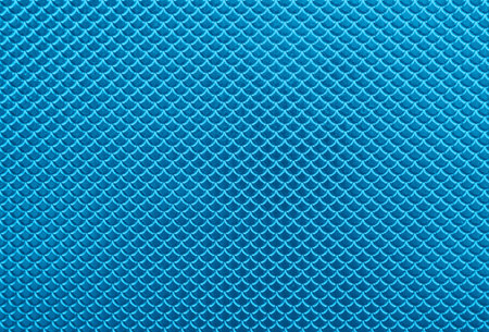 Abstract background of glossy shiny metallic vivid blue scale shape pattern