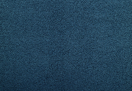 Soft blue bath towel texture background displaying the intricate detail of absorbent microfiber...