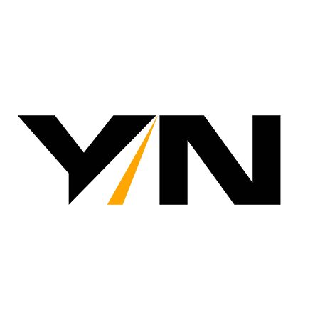 letter Y and N vector.のイラスト素材