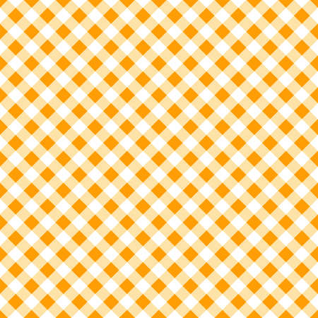 autumn gingham seamless pattern. thanksgiving or halloween background.のイラスト素材