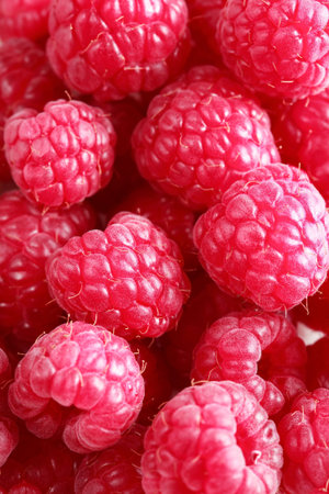 Raspberries background