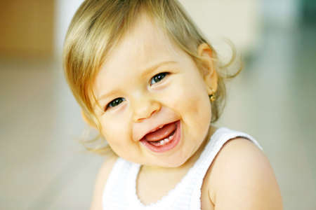 Laughing babyの写真素材