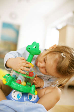  playing with toysの写真素材