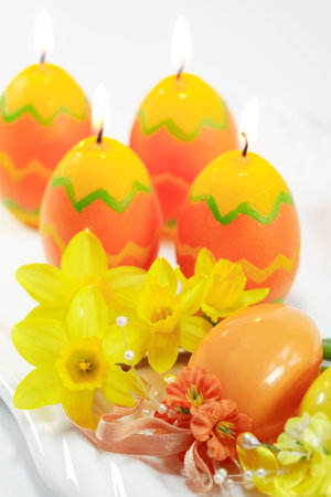 Easter detail with candesの写真素材