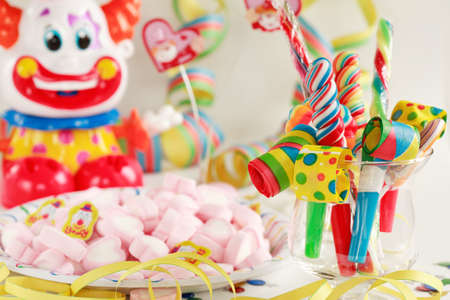 Party accessories for New Year Eve, birthday party or carnivalの写真素材