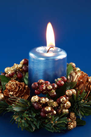 Christmas candleの写真素材