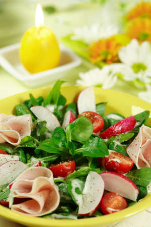 Fresh spring vegetable salad の写真素材