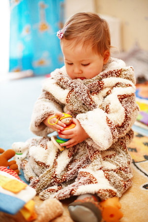 Baby with toys