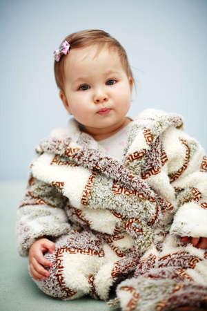 Portrait of cute baby の写真素材