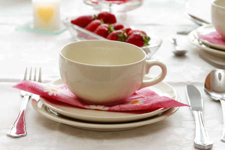 Home table settingの写真素材