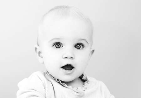 Portrait of cute baby の写真素材