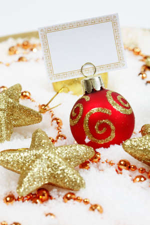 Christmas wishes with label for your textの写真素材