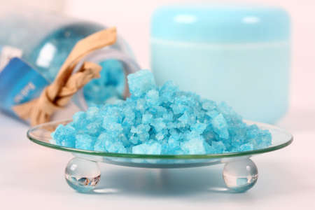 Still life - Bath salt for wellness and spaの写真素材