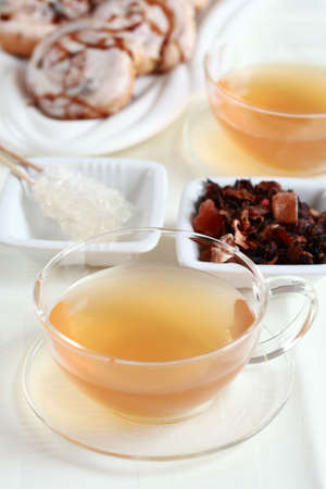 Two cups of tea の写真素材