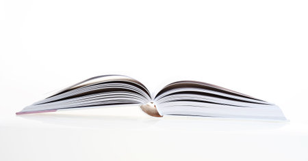 Detail of open book, close-up