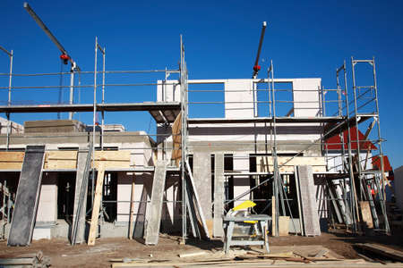 New family house under constructionの写真素材