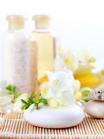 Still life - Luxury soap for wellness and spaの写真素材